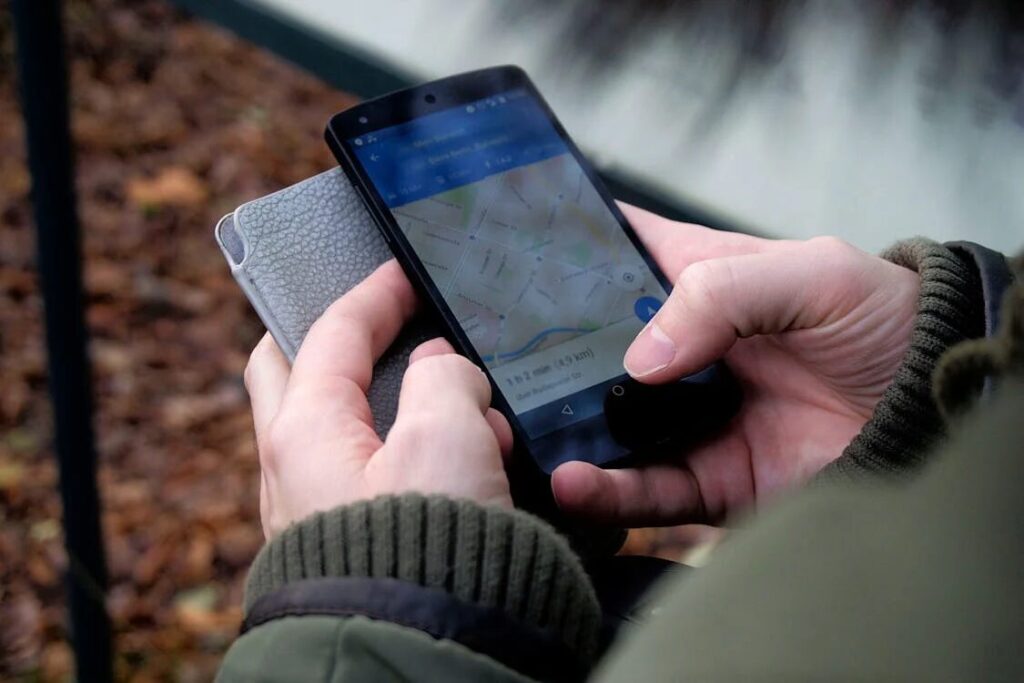 A person using a mobile