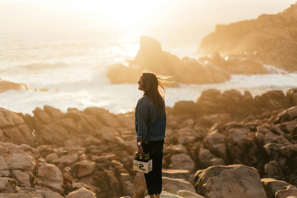 Woman Near Sea