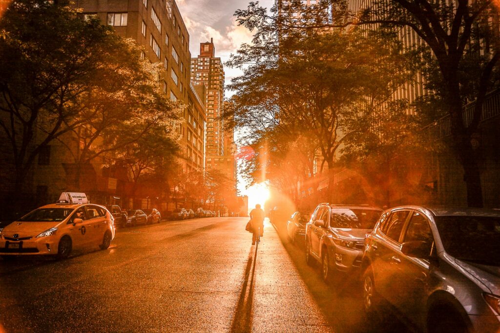 Beautiful Sunshine on a Street