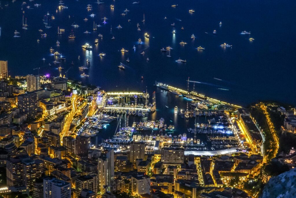 Monaco City Night View