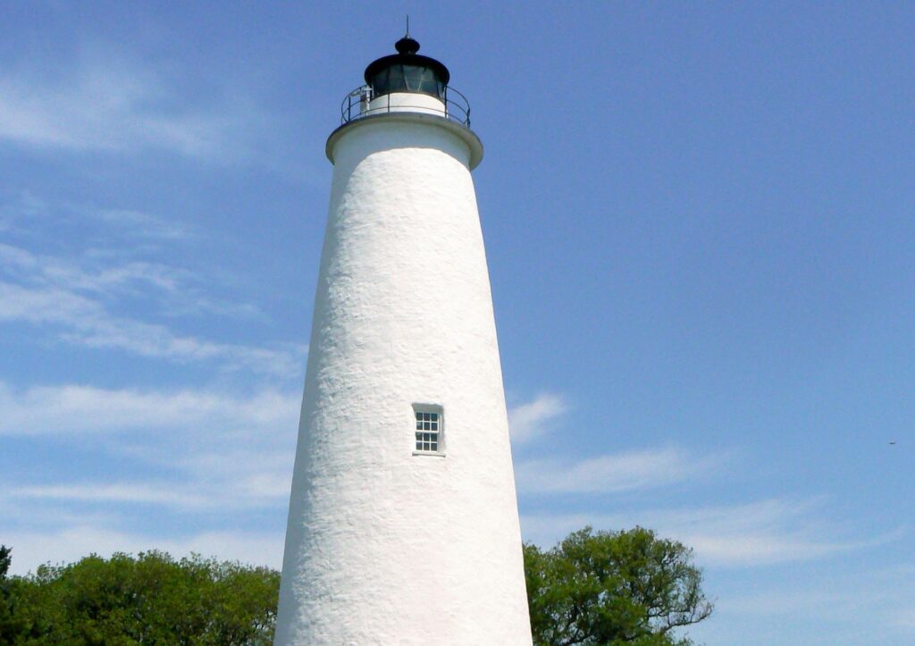The Iconic White Lighthouse In Ocracoke, North Carolina - A Small Beach Town Escape In USA