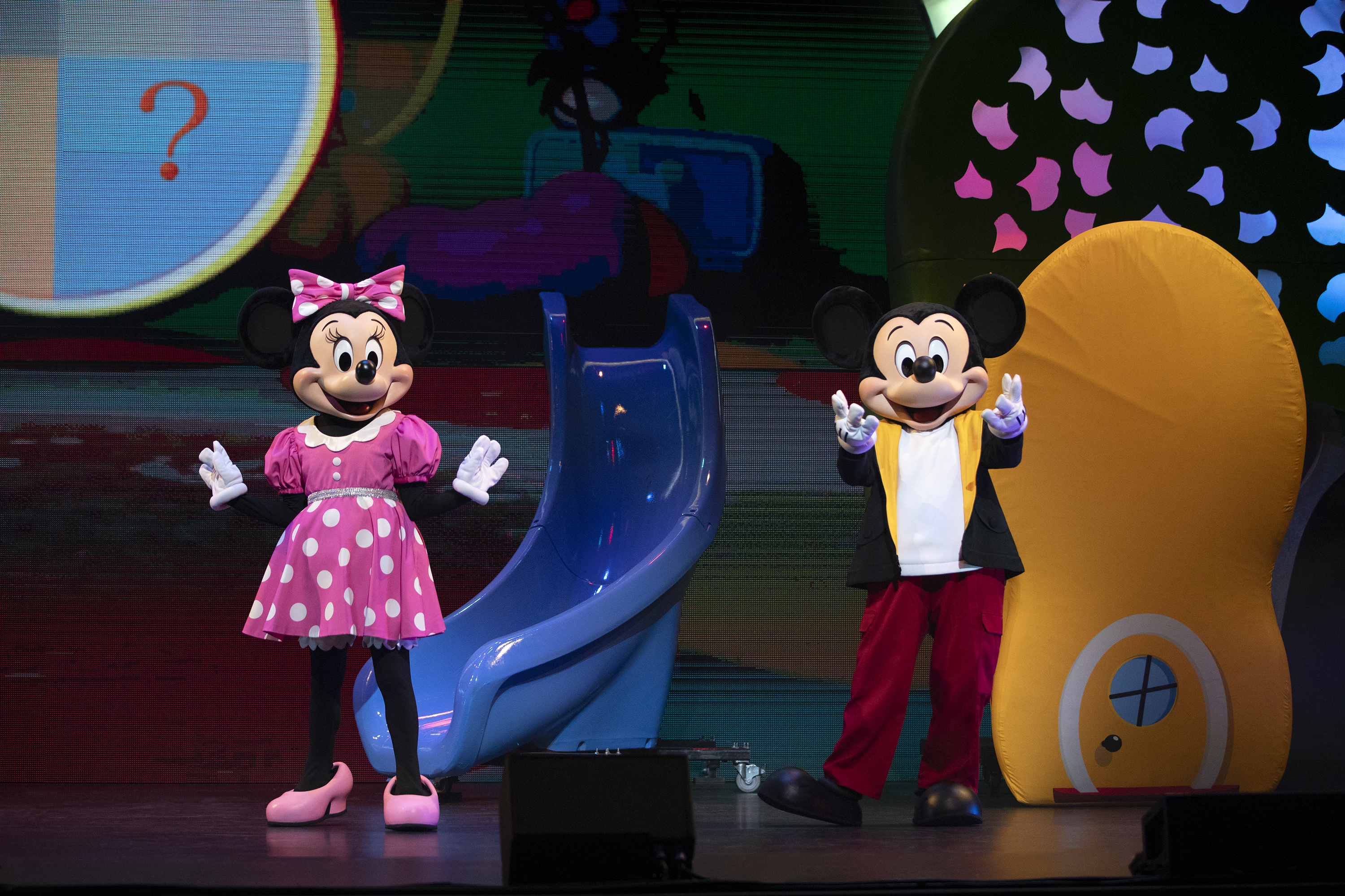 Mickey and Minnie Mouse From Disney Jr. Live On Tour: Let's Play! At Etihad Arena In Abu Dhabi